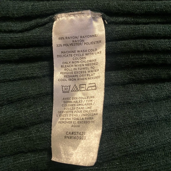 Loft Green Ribbed Sweater - Picture 5 of 5